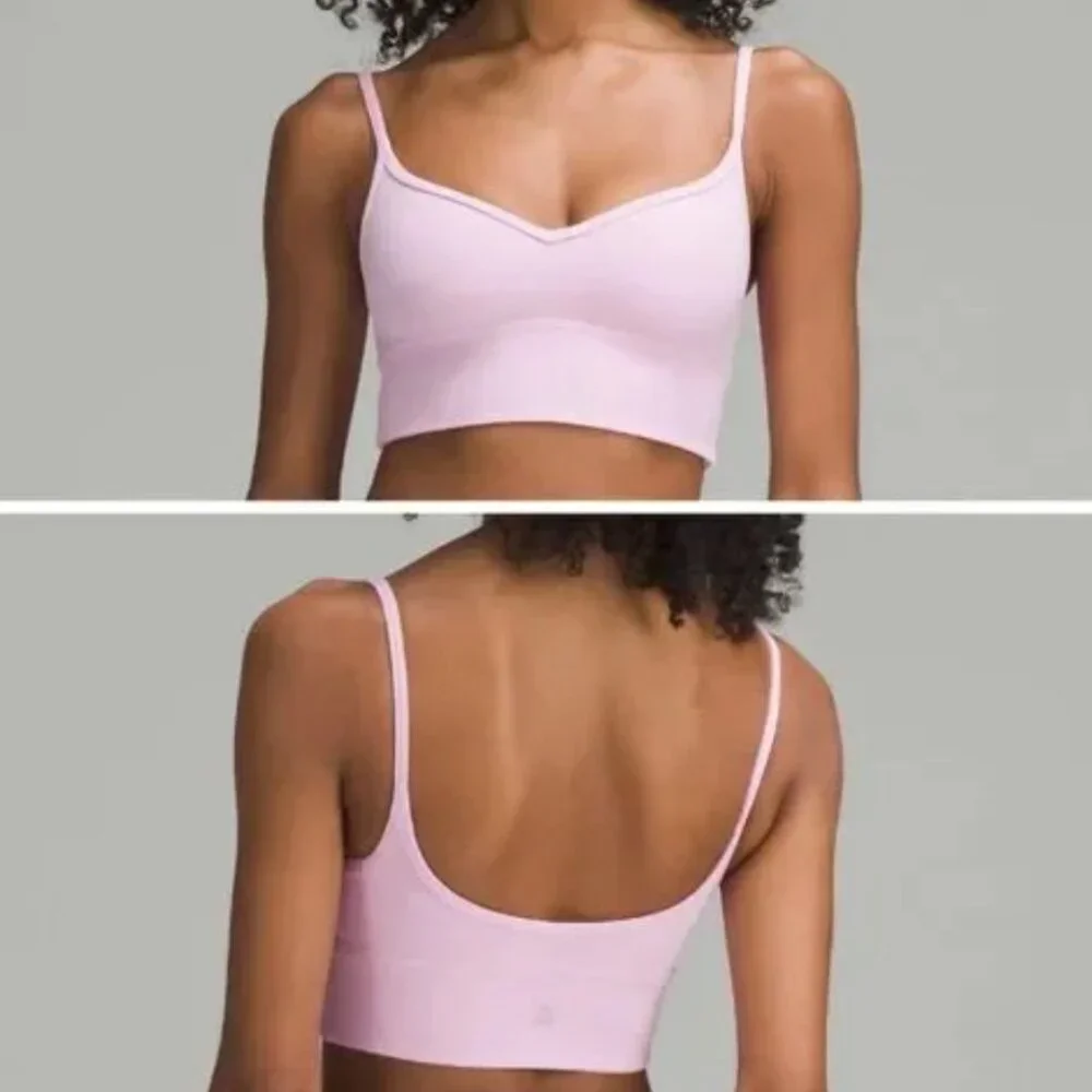Lululemon NWT Align Sweetheart Bra A/B Vita Pink Size 10